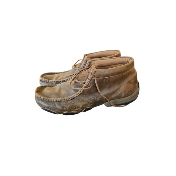 Men\'s Twisted X Driving Moc, Lace-Up, Bomber brown leather sz 9.5 main image 6